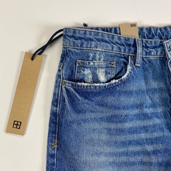 KSUBI Men's Bullet Crop Blazed Jeans Blue Size 33 NWT - Picture 2 of 12